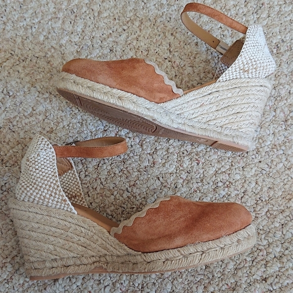 Paseart Spain light brown Espadrille Wedge Sandals size 39.5 - Picture 6 of 15